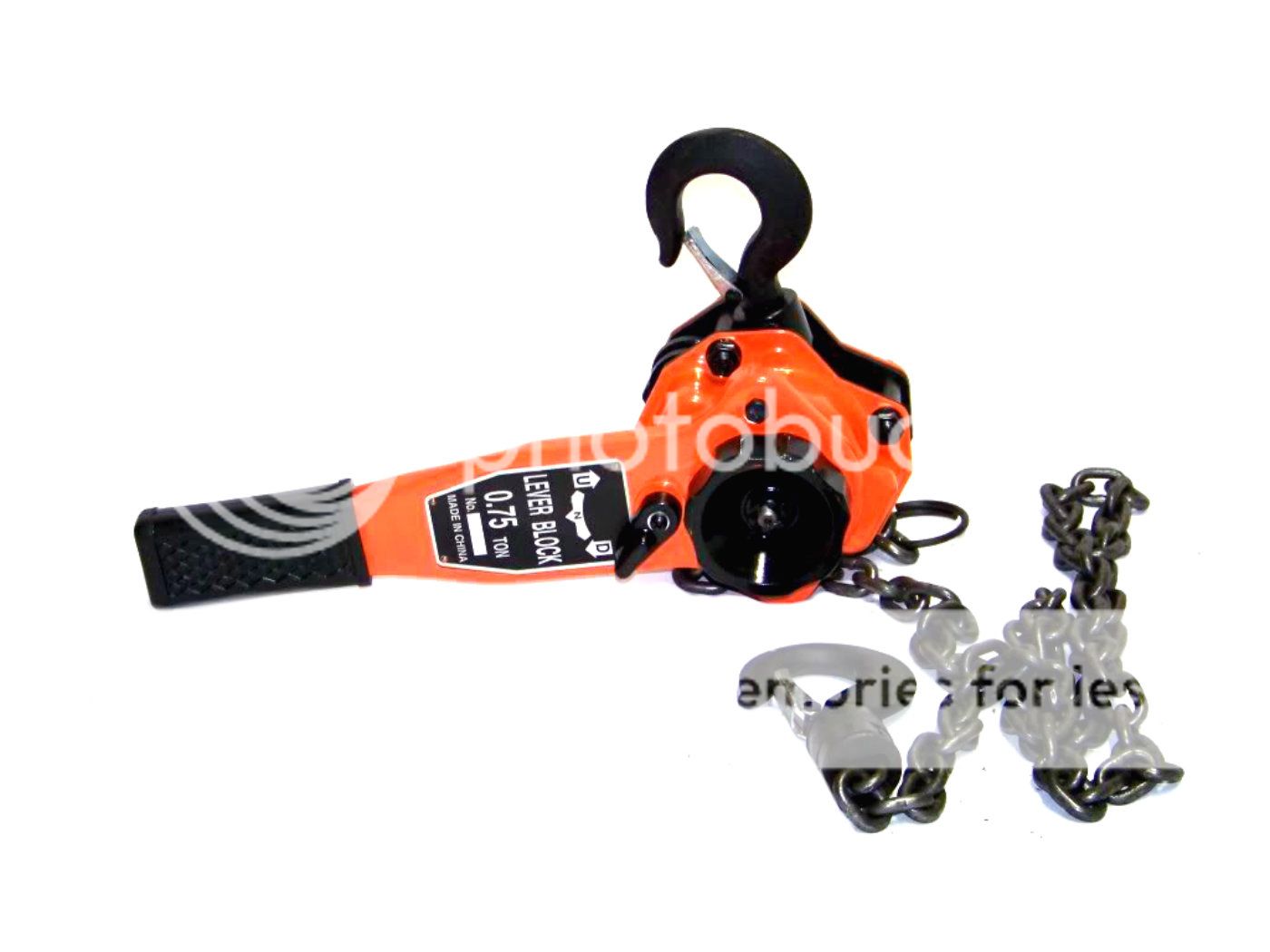 3/4 TON LEVER BLOCK CHAIN HOIST RATCHET TYPE COMEALONG PULLER LIFTER